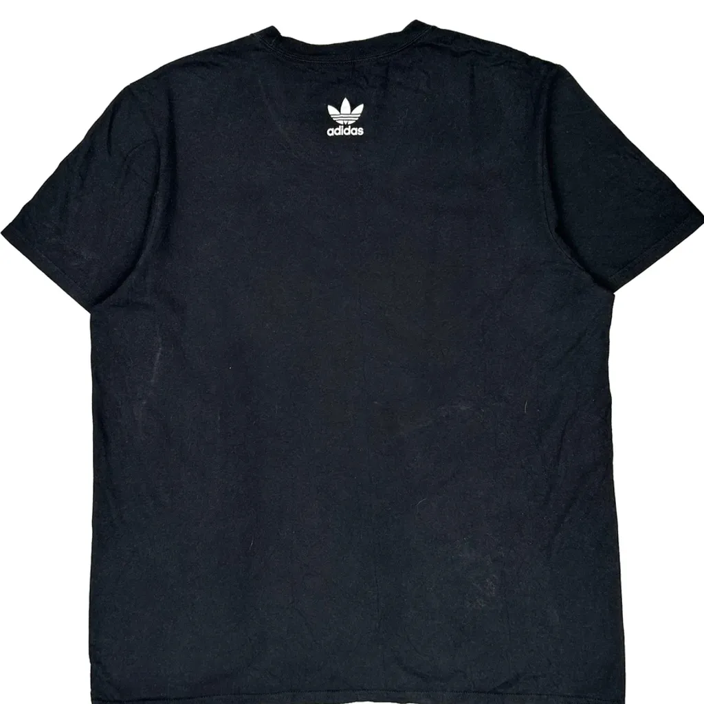Adidas Graphic T-Shirt - XL Black Cotton - Image 7