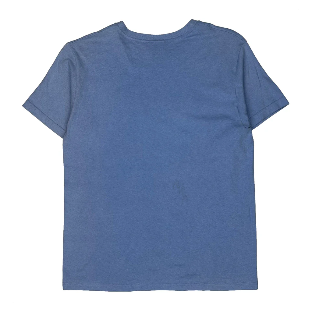 Adidas T-Shirt - Large Blue Cotton - Image 2