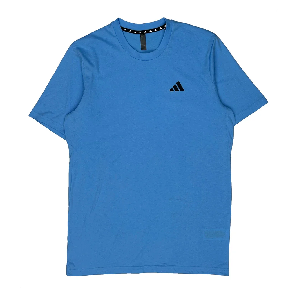Adidas T-Shirt - Medium Blue Cotton