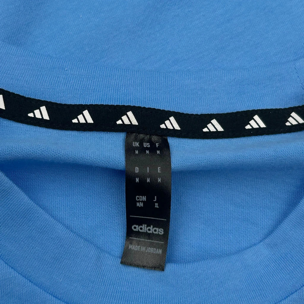 Adidas T-Shirt - Medium Blue Cotton - Image 3