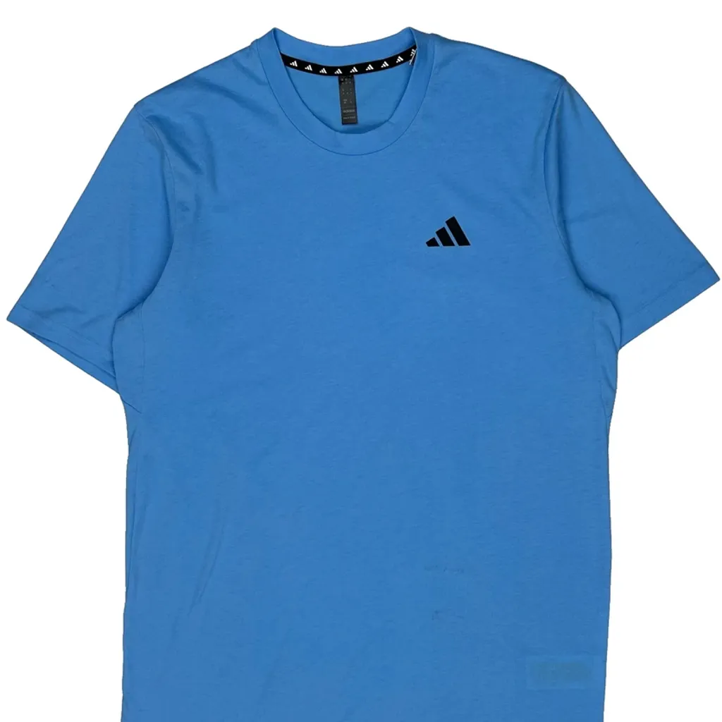 Adidas T-Shirt - Medium Blue Cotton - Image 4