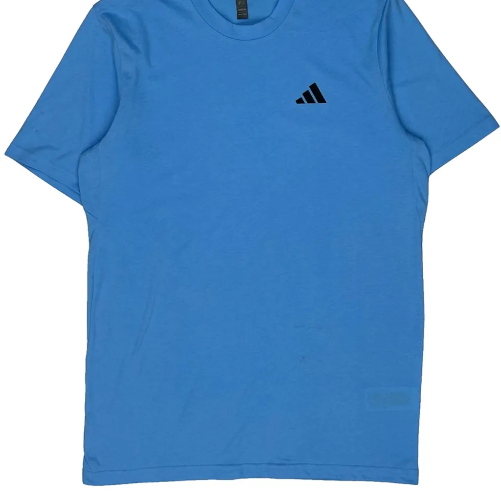 Adidas T-Shirt - Medium Blue Cotton - Image 5