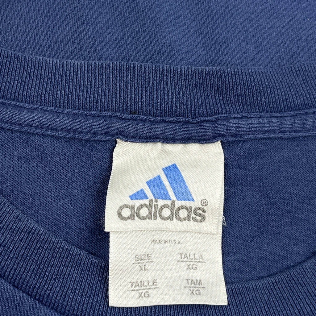 Adidas T-Shirt - XL Blue Cotton - Image 3