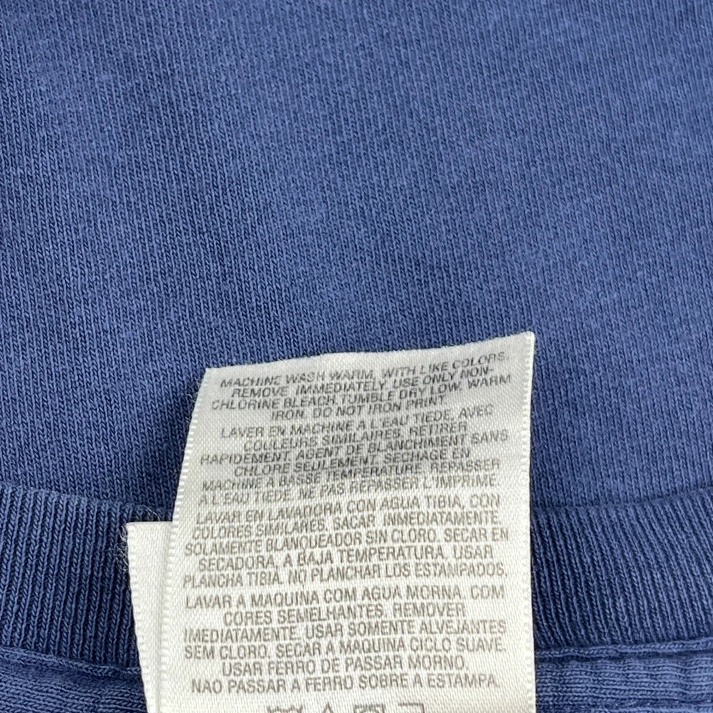 Adidas T-Shirt - XL Blue Cotton - Image 4