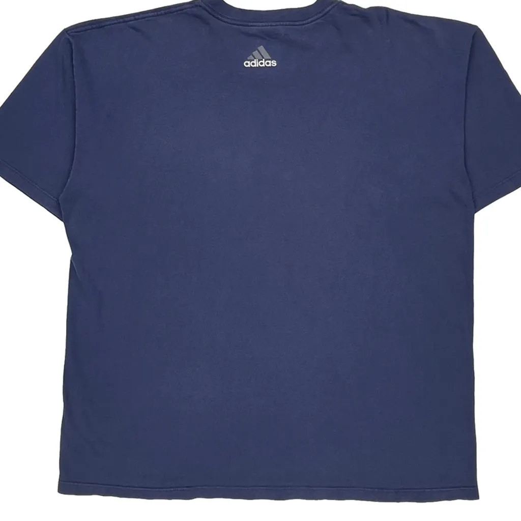 Adidas T-Shirt - XL Blue Cotton - Image 8