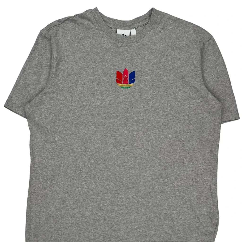 Adidas T-Shirt - XL Gray Cotton - Image 5