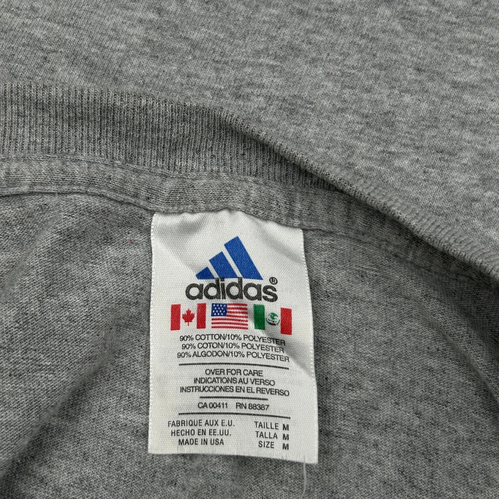 Adidas T-Shirt - Medium Grey Cotton Blend - Image 3