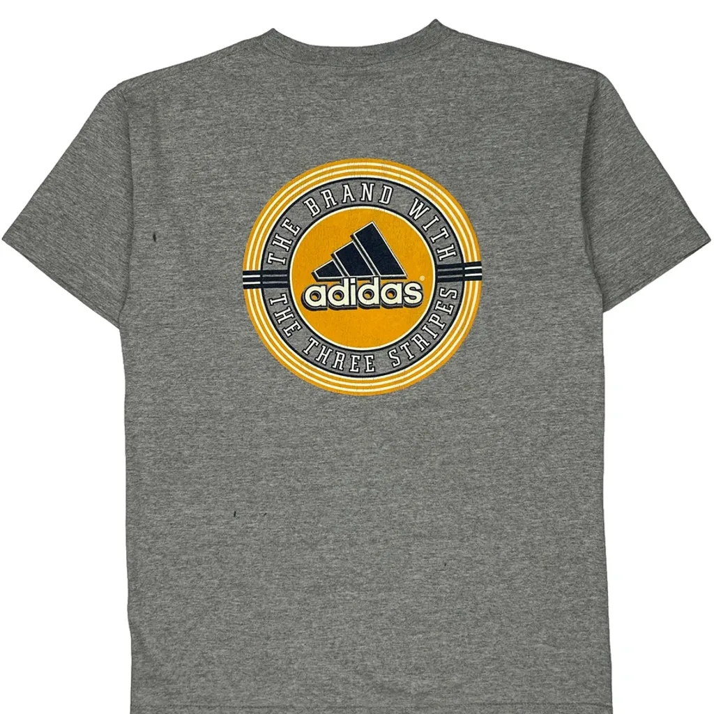 Adidas T-Shirt - Medium Grey Cotton Blend - Image 6