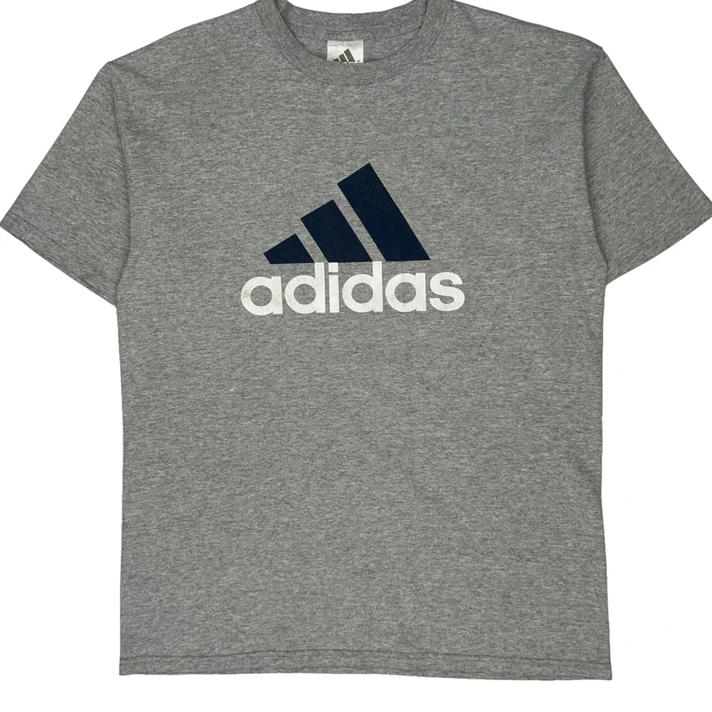 Adidas T-Shirt - Medium Grey Cotton - Image 5