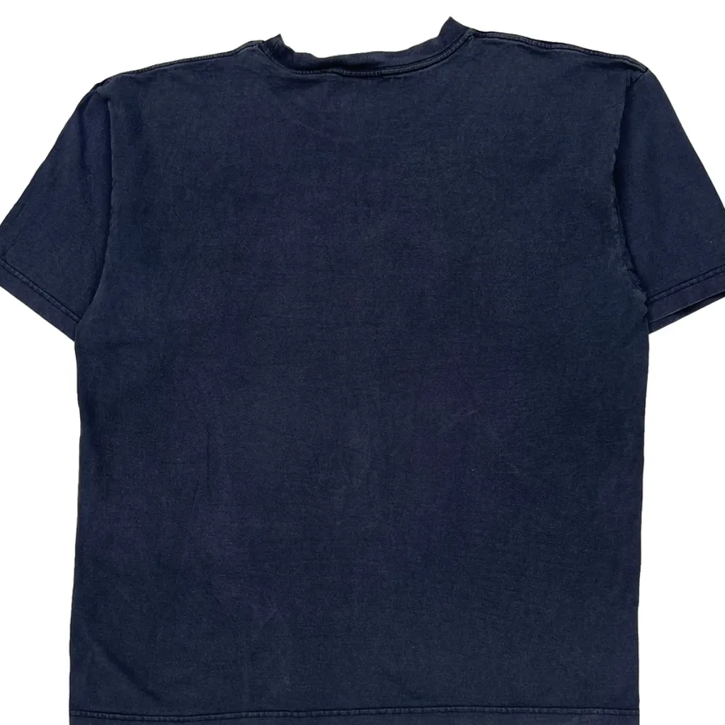 Adidas T-Shirt - Large Navy Cotton - Image 6