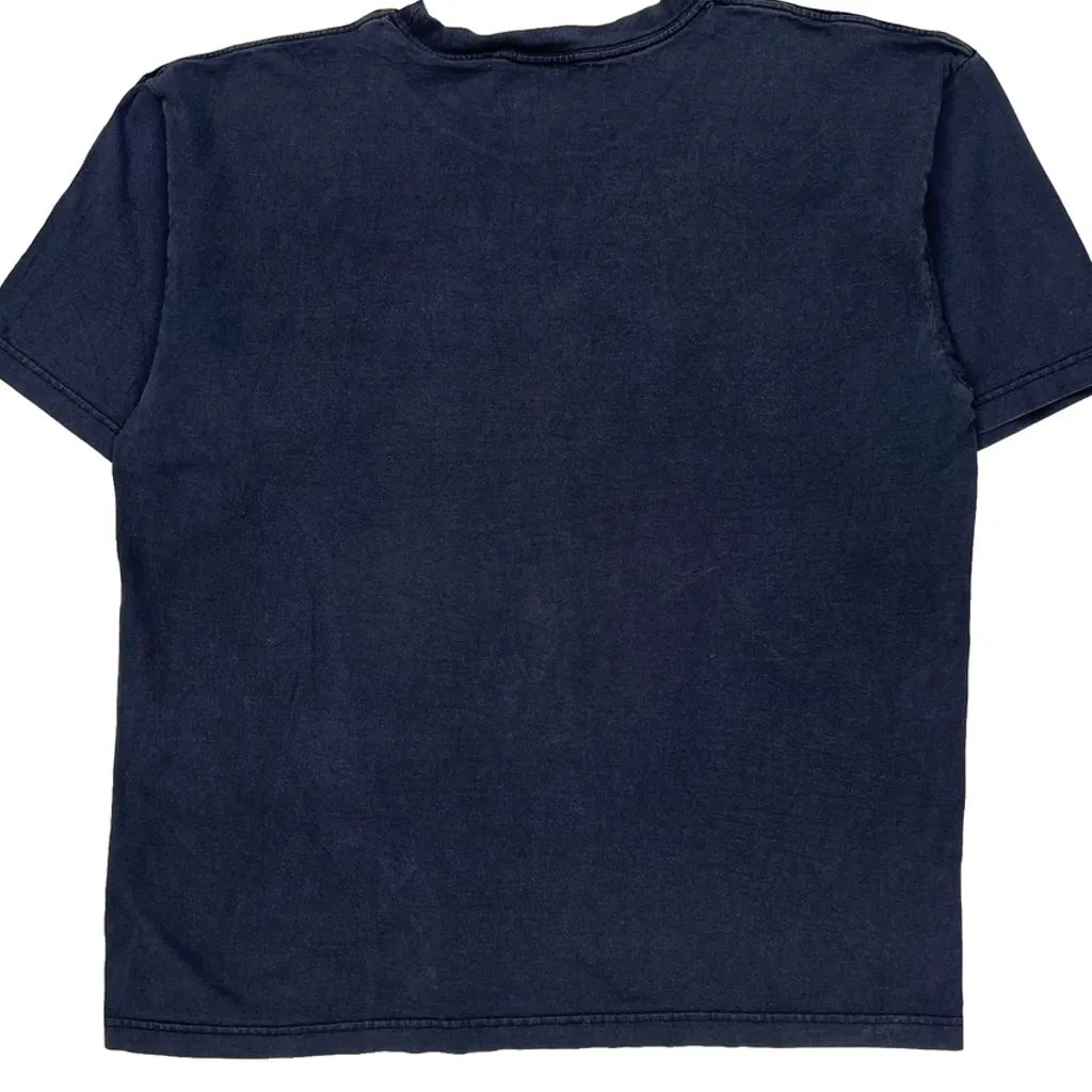 Adidas T-Shirt - Large Navy Cotton - Image 7