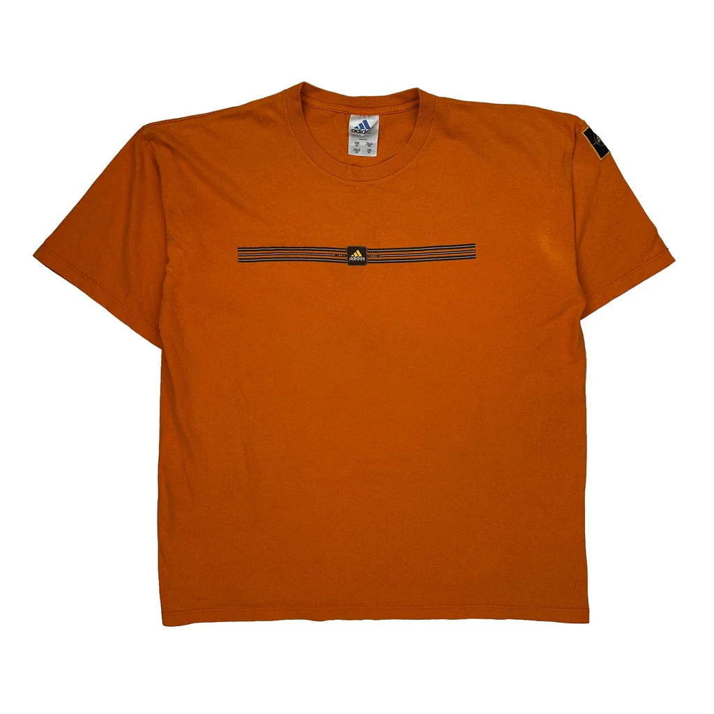 Adidas T-Shirt - XL Orange Cotton