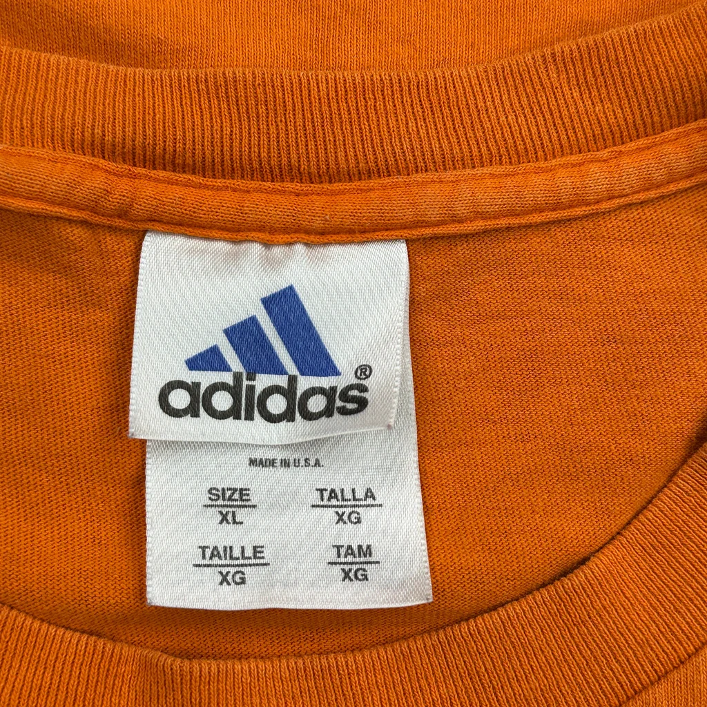 Adidas T-Shirt - XL Orange Cotton - Image 3
