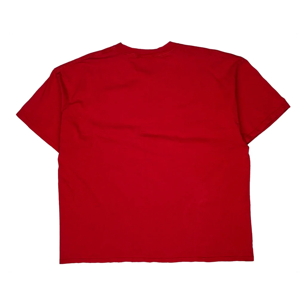 Adidas T-Shirt - 2XL Red Cotton - Image 2