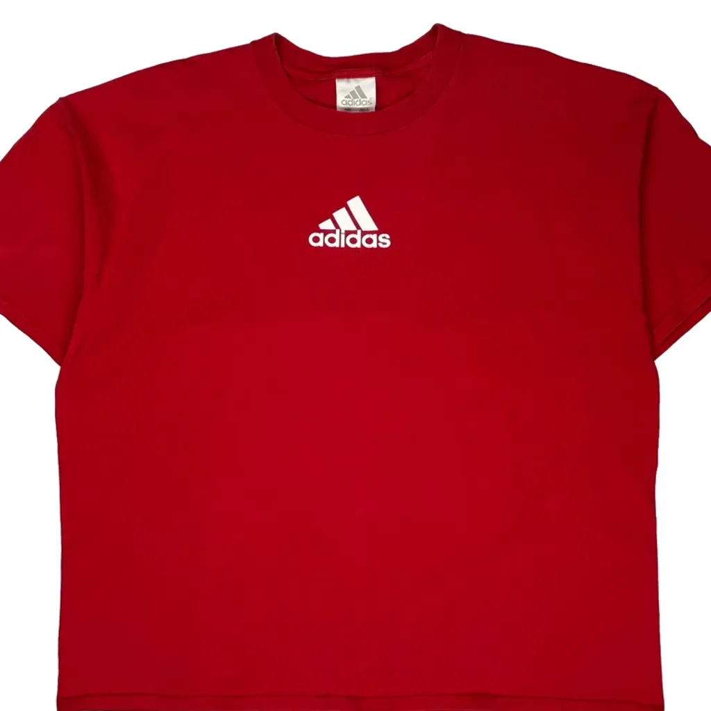 Adidas T-Shirt - 2XL Red Cotton - Image 5