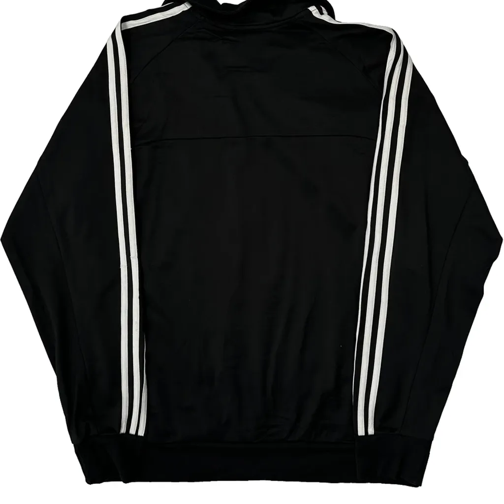 Adidas Striped Track Jacket - Large Black Polyester - Image 6