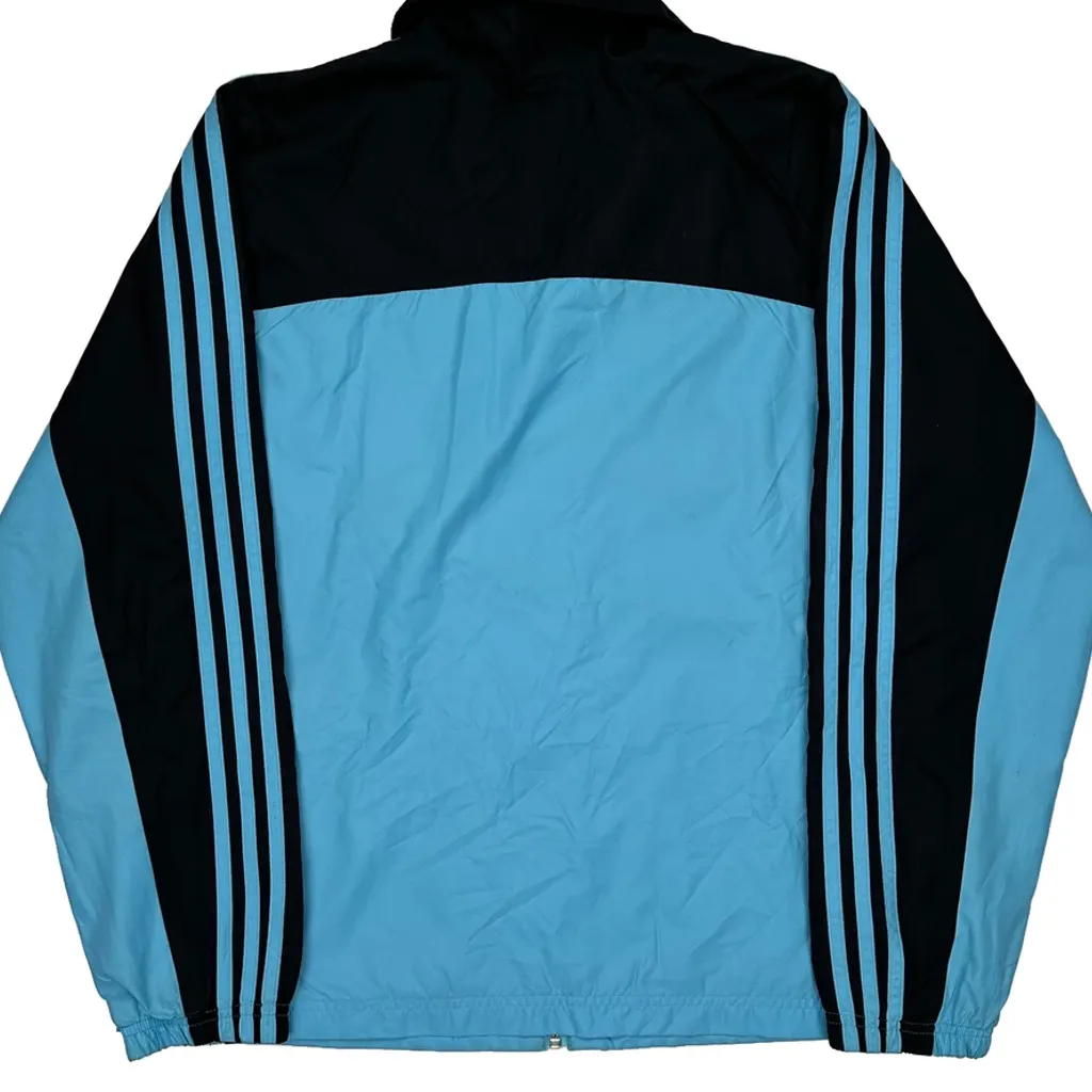 Adidas Striped Track Jacket - Large Black Polyester - Image 7