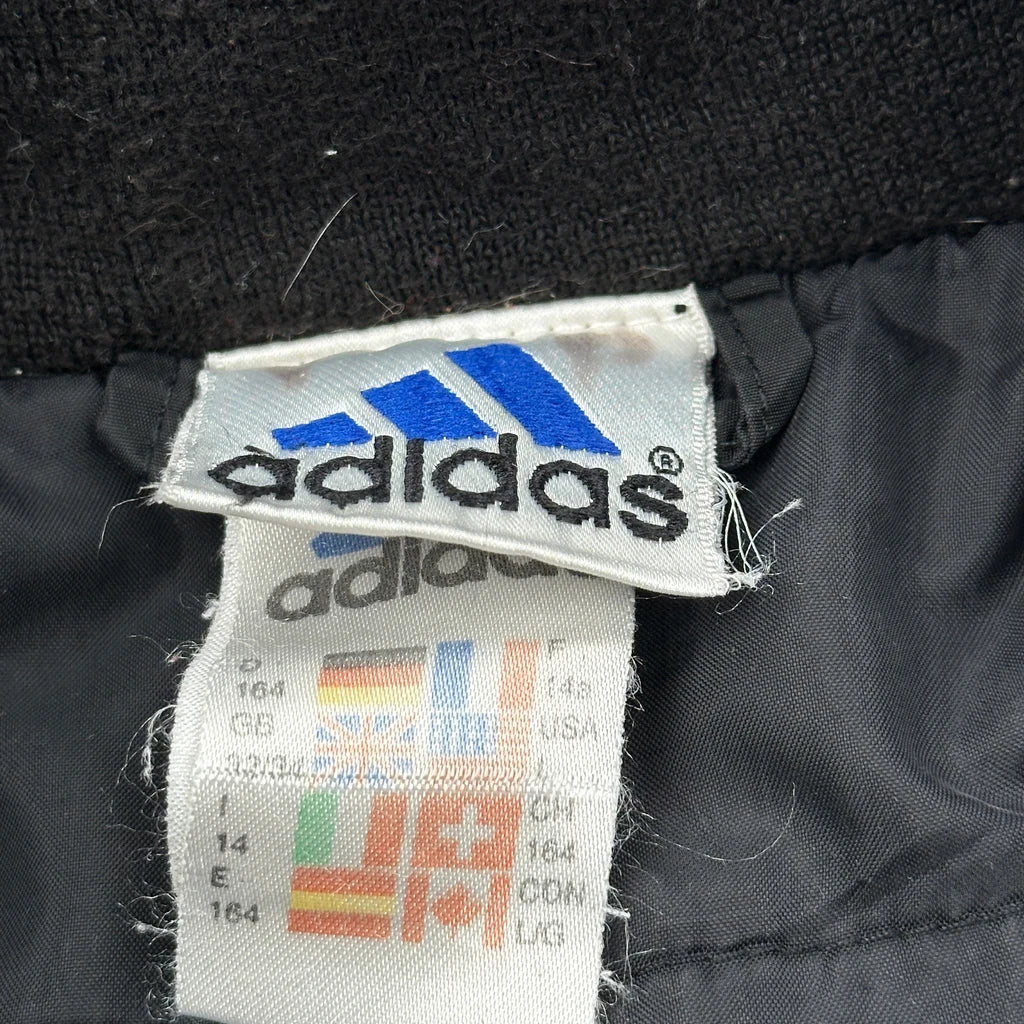 Adidas Striped Track Jacket - Large Black Polyester - Image 3