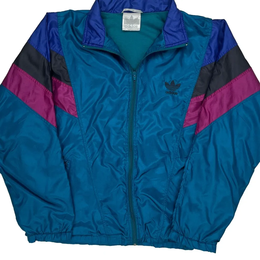Adidas Track Jacket - Large Blue Polyester - Image 5