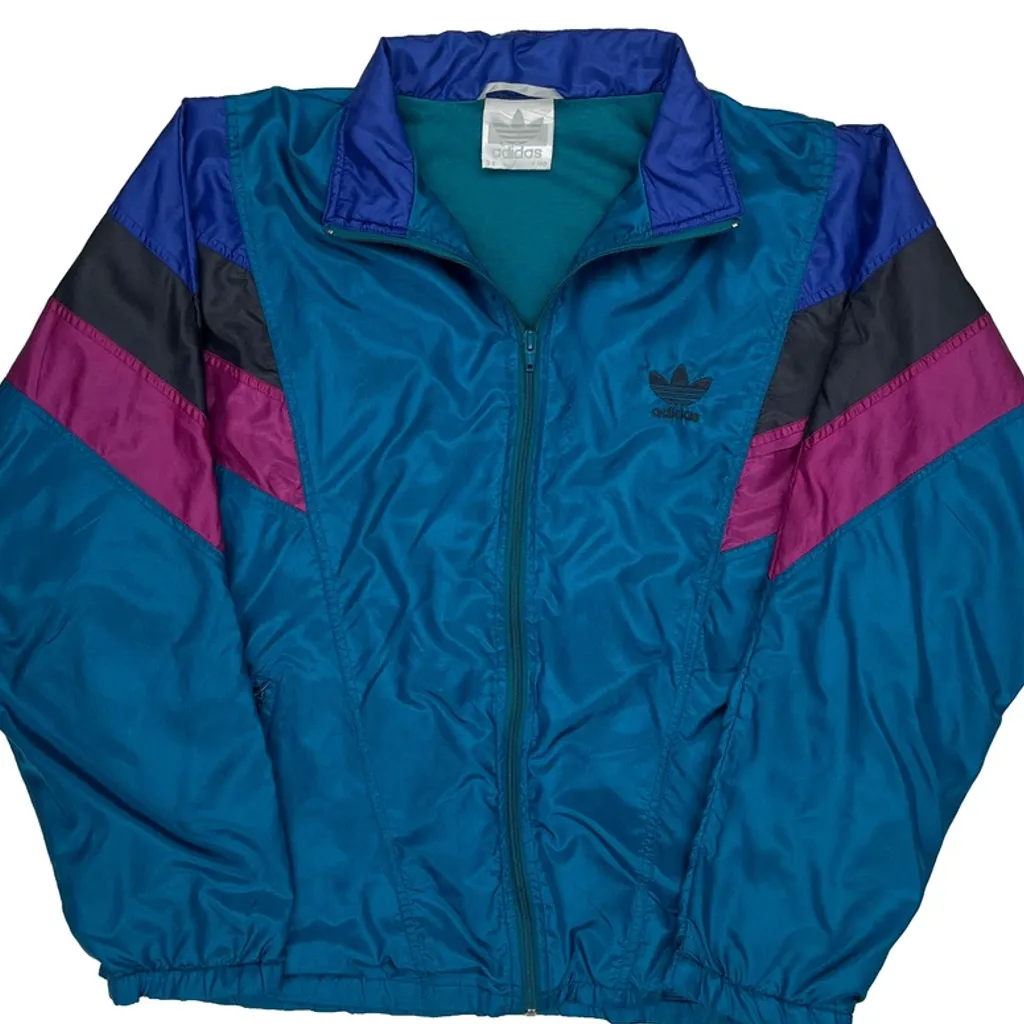 Adidas Track Jacket - Large Blue Polyester - Image 6