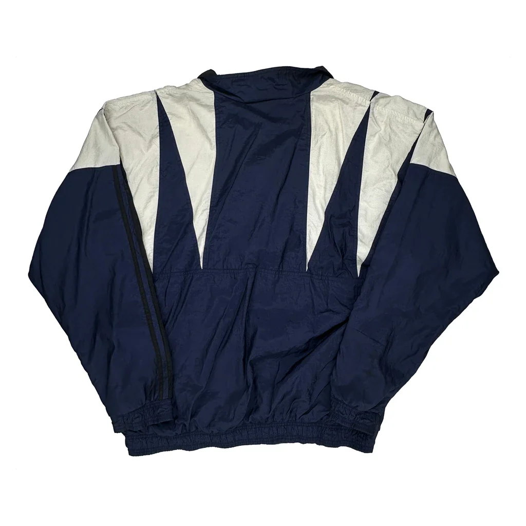 Adidas Oversized Track Jacket - Large Blue Nylon - Image 2