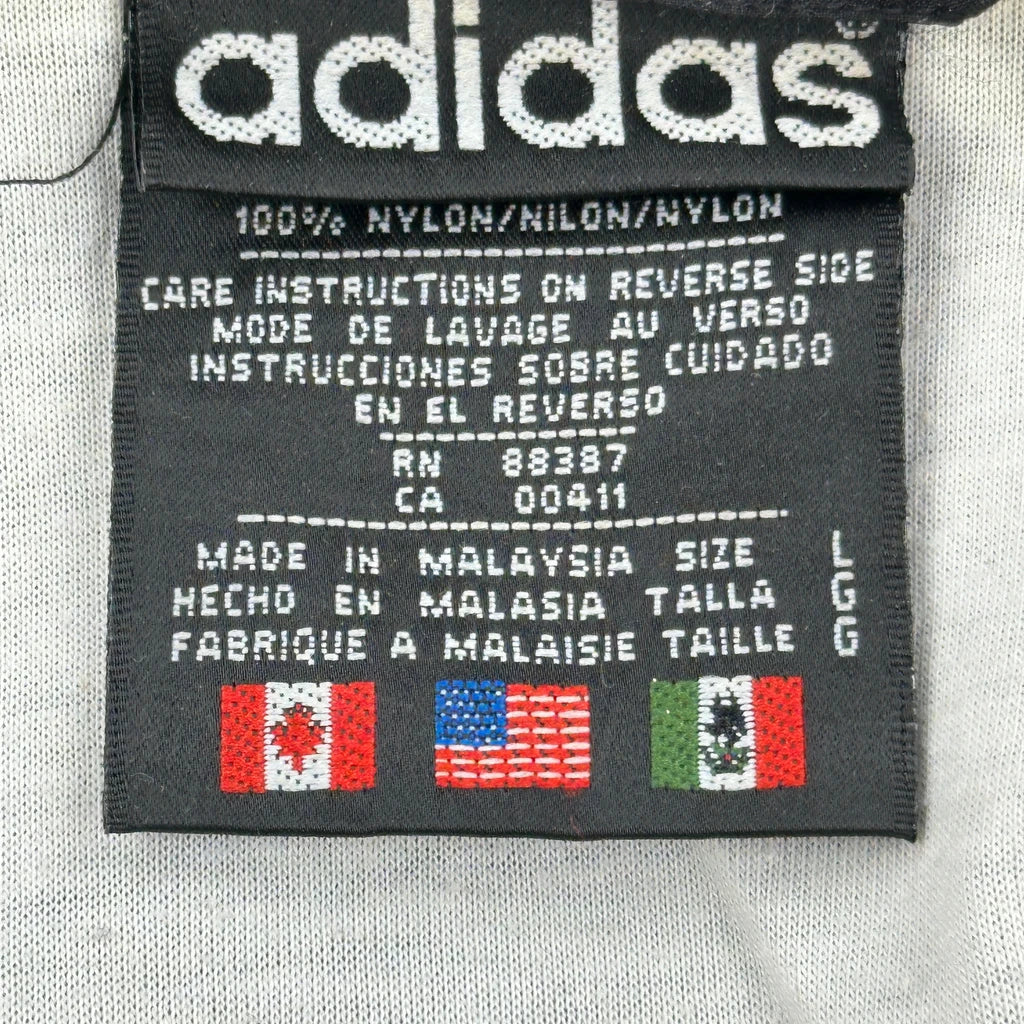 Adidas Oversized Track Jacket - Large Blue Nylon - Image 3