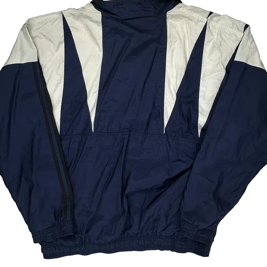 Adidas Oversized Track Jacket - Large Blue Nylon - Image 6