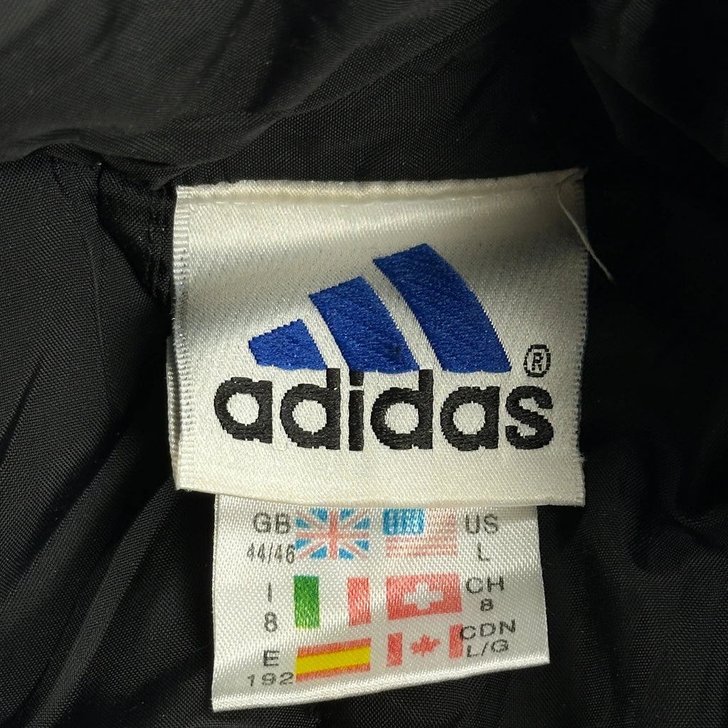 Adidas Striped Track Jacket - Large Blue Polyester - Image 3