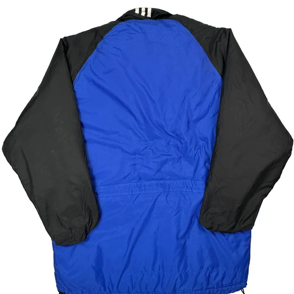 Adidas Striped Track Jacket - Large Blue Polyester - Image 7