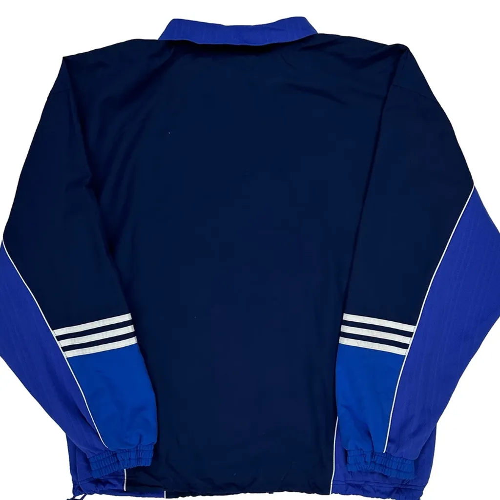 Adidas Striped Track Jacket - Large Blue Polyester - Image 7