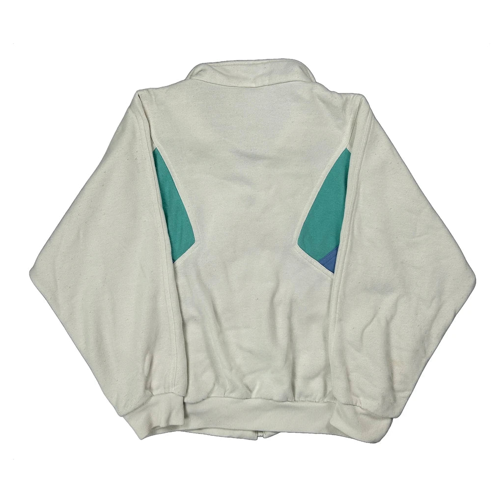 Adidas Track Jacket - Large Cream Cotton - Image 2