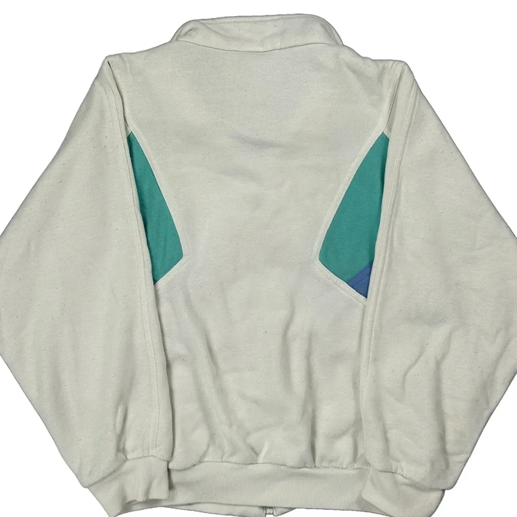 Adidas Track Jacket - Large Cream Cotton - Image 7
