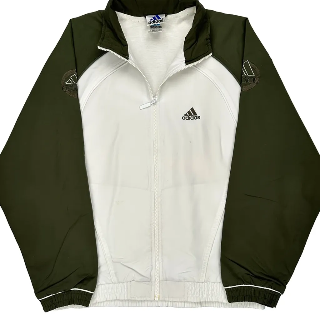 Adidas Track Jacket - Small Green Polyester - Image 6
