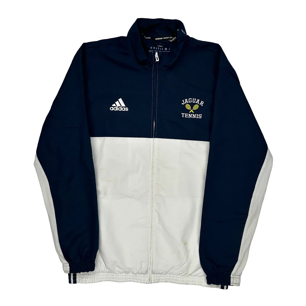 Adidas Track Jacket - Medium Navy Polyester