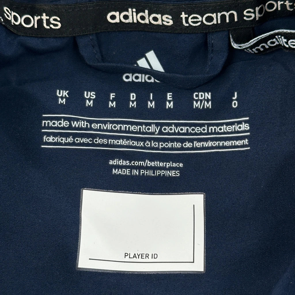 Adidas Track Jacket - Medium Navy Polyester - Image 3