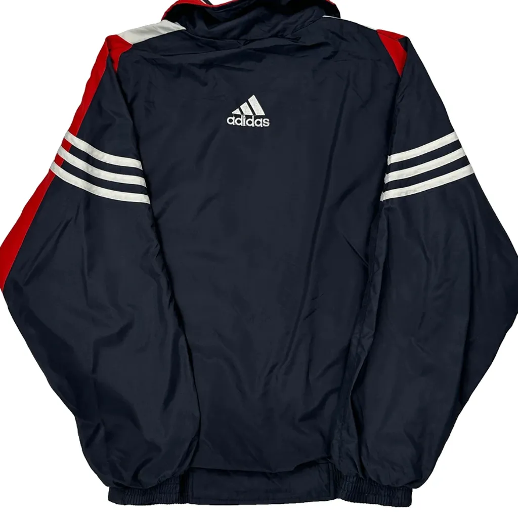 Adidas Striped Track Jacket - 2XL Navy Polyester - Image 6