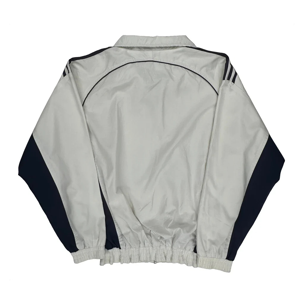 Adidas Track Jacket - Medium White Polyester - Image 2