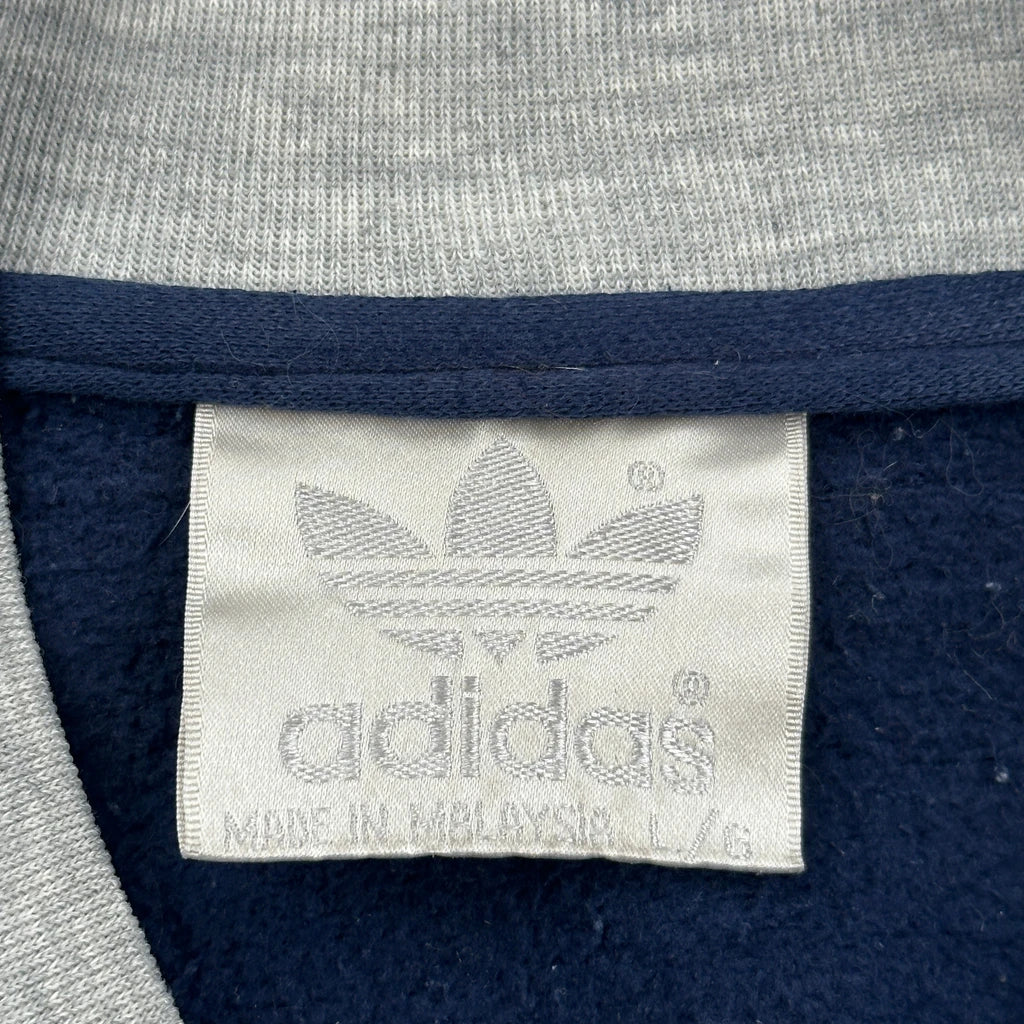 Adidas Striped Track Jacket - Large Yellow Cotton Blend - Image 3