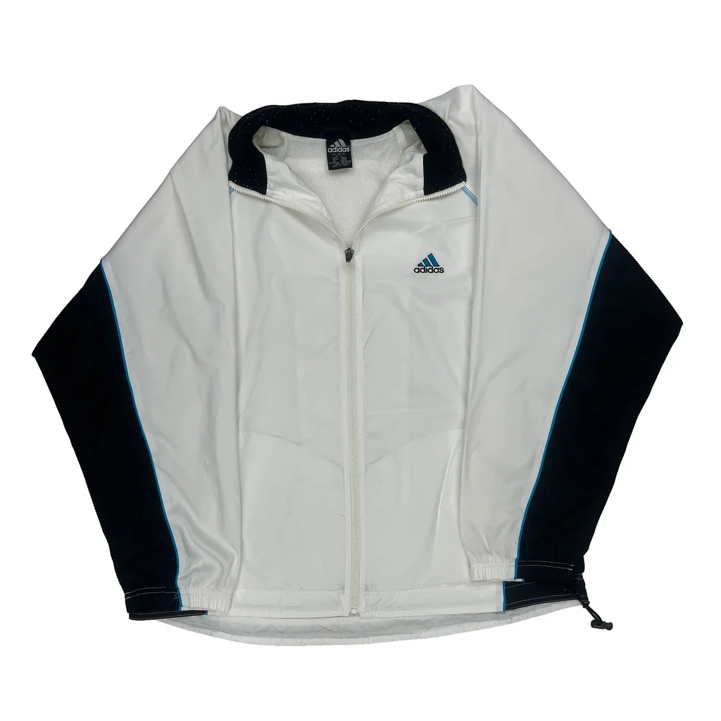 Adidas Track Jacket - XL White Polyester
