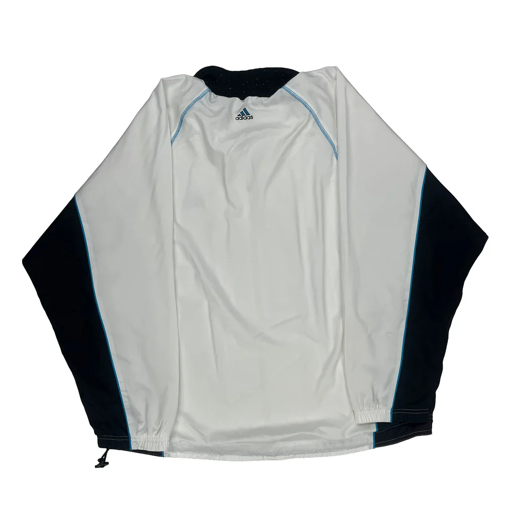 Adidas Track Jacket - XL White Polyester - Image 2