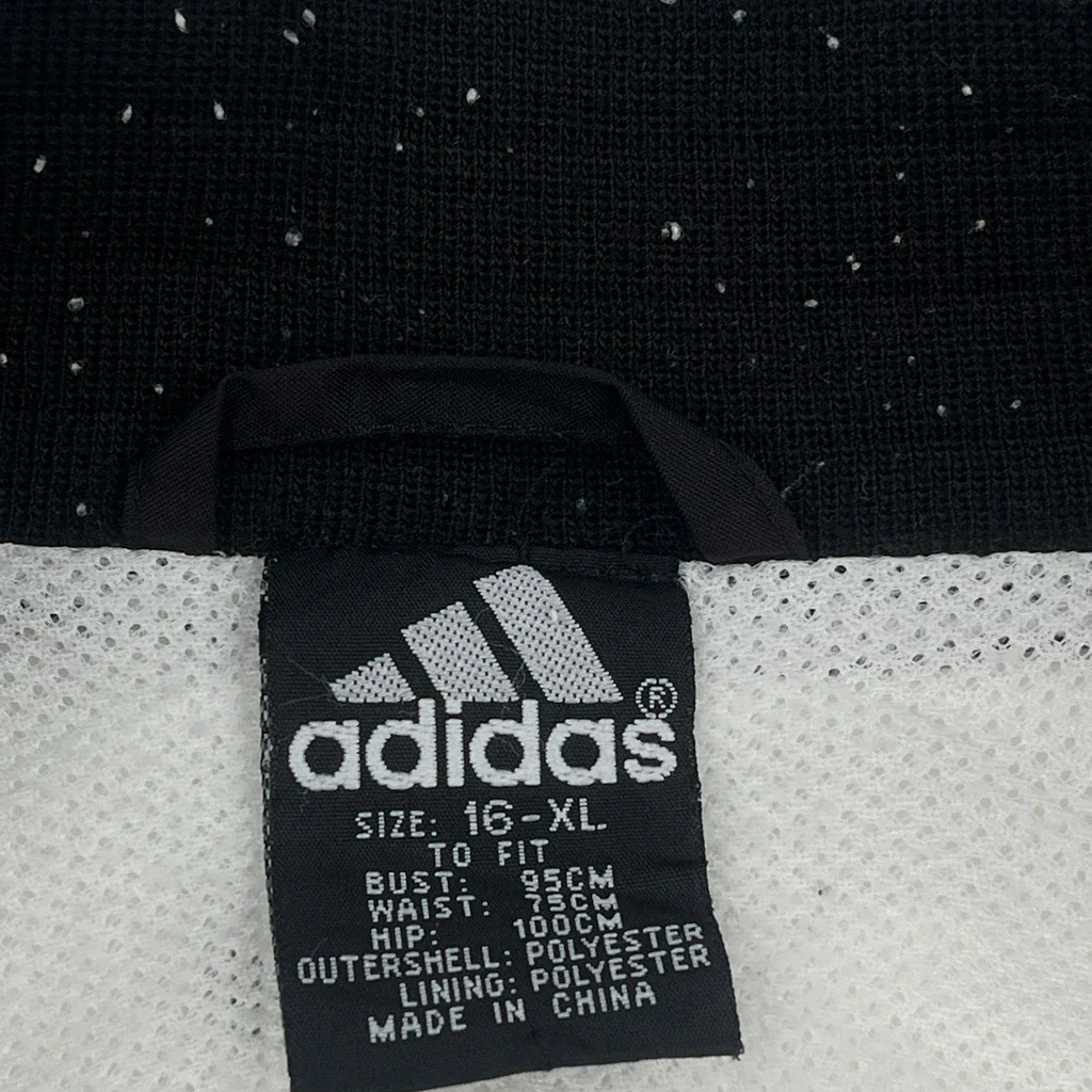 Adidas Track Jacket - XL White Polyester - Image 3