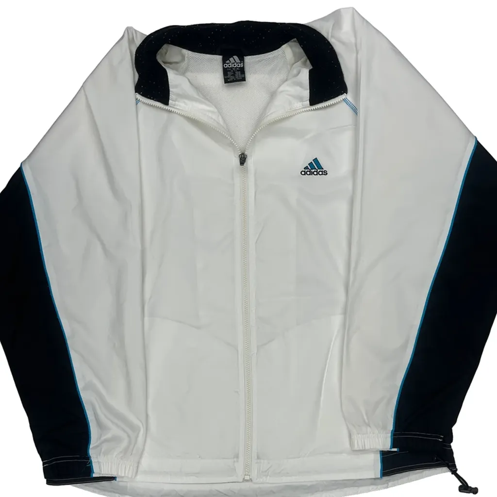 Adidas Track Jacket - XL White Polyester - Image 4