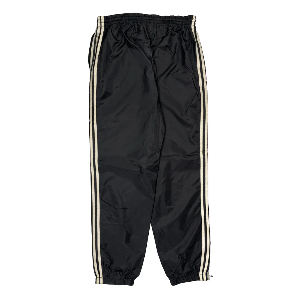 Adidas Track Pants - Medium Black Nylon - Image 2