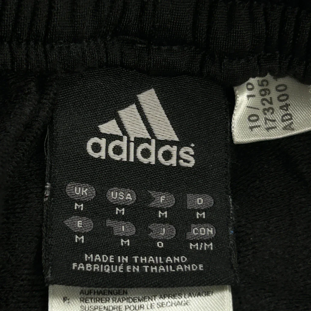 Adidas Track Pants - Medium Black Polyester - Image 3