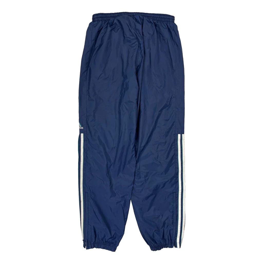 Adidas Track Pants - Large Blue Polyester - Image 2