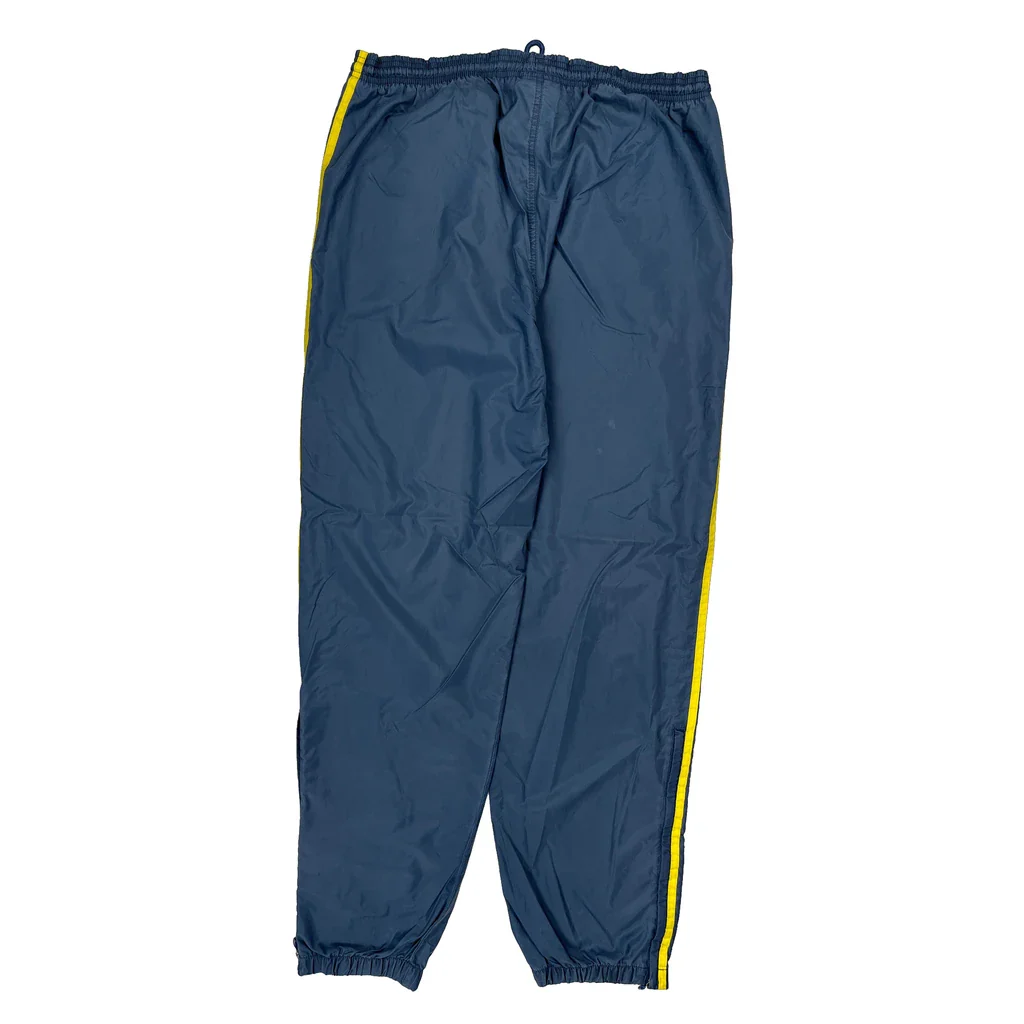 Adidas Striped Track Pants - Large Blue Polyester - Image 2