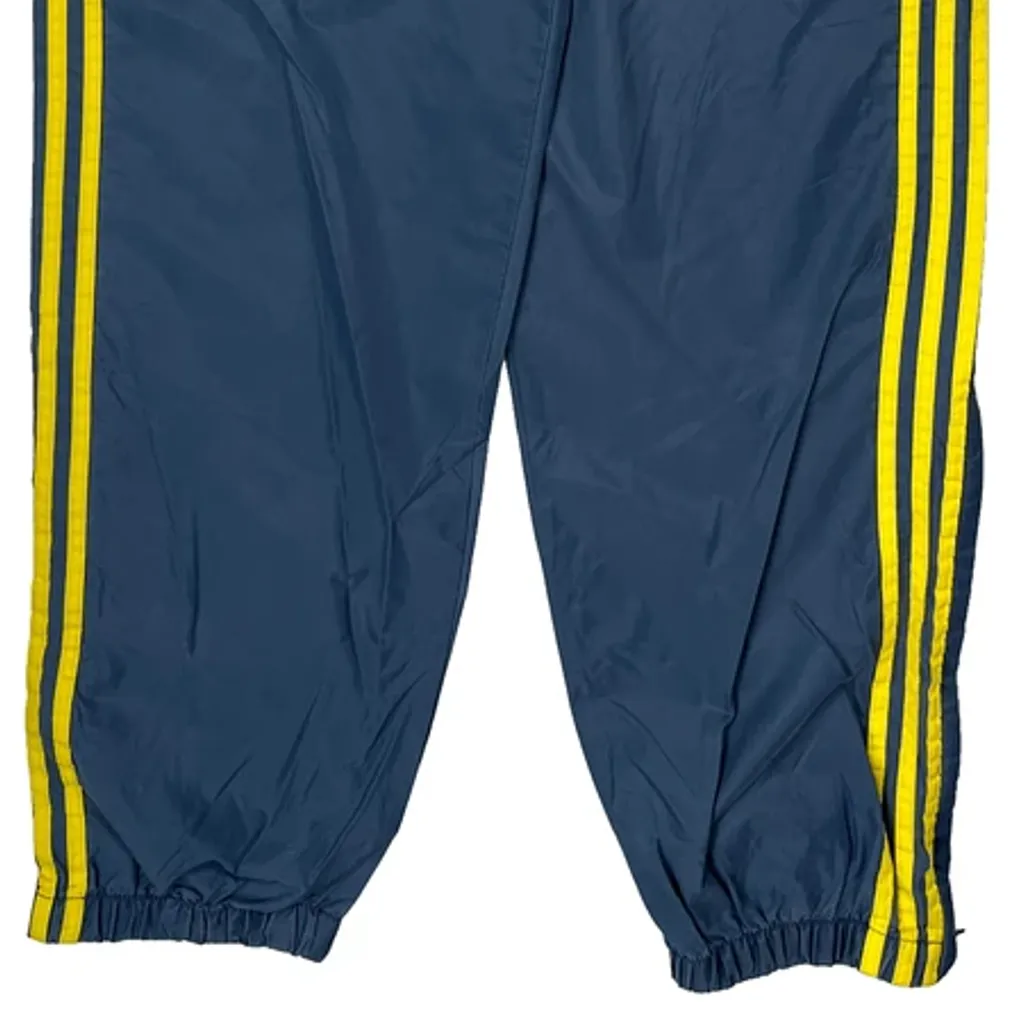 Adidas Striped Track Pants - Large Blue Polyester - Image 4