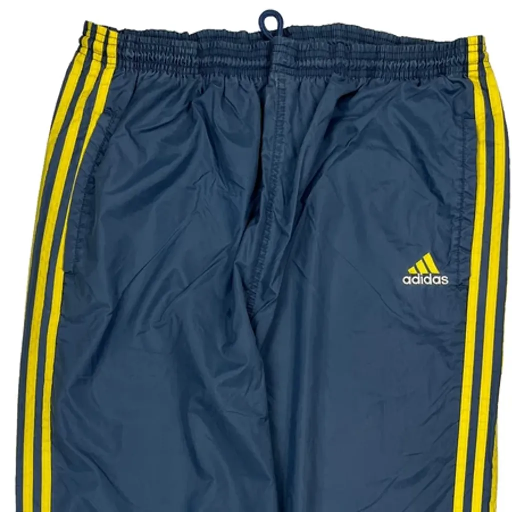 Adidas Striped Track Pants - Large Blue Polyester - Image 5