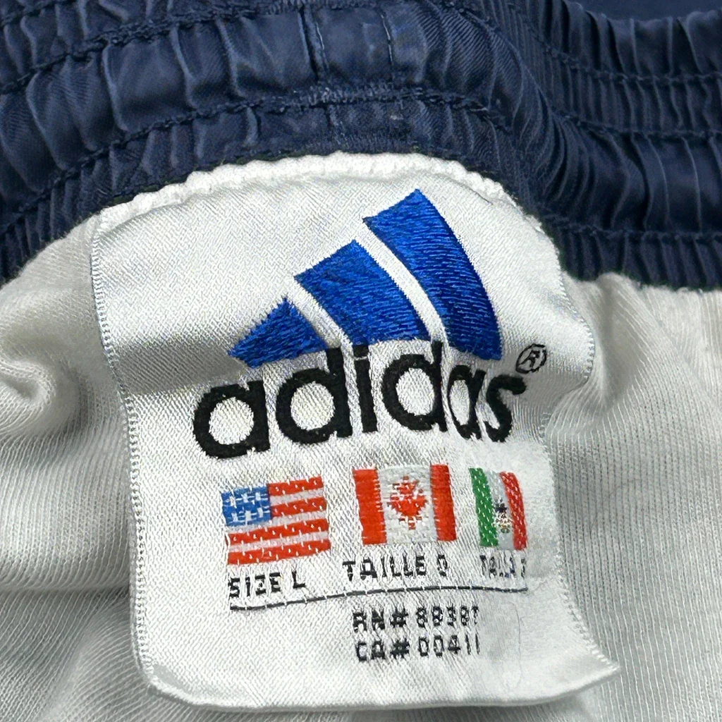Adidas Track Pants - Large Blue Polyester - Image 3