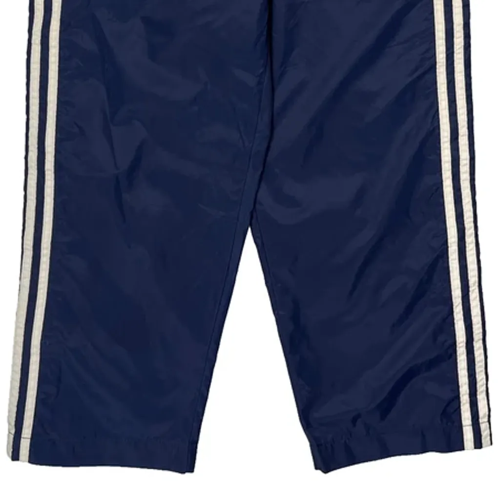 Adidas Striped Track Pants - Small Blue Nylon - Image 4
